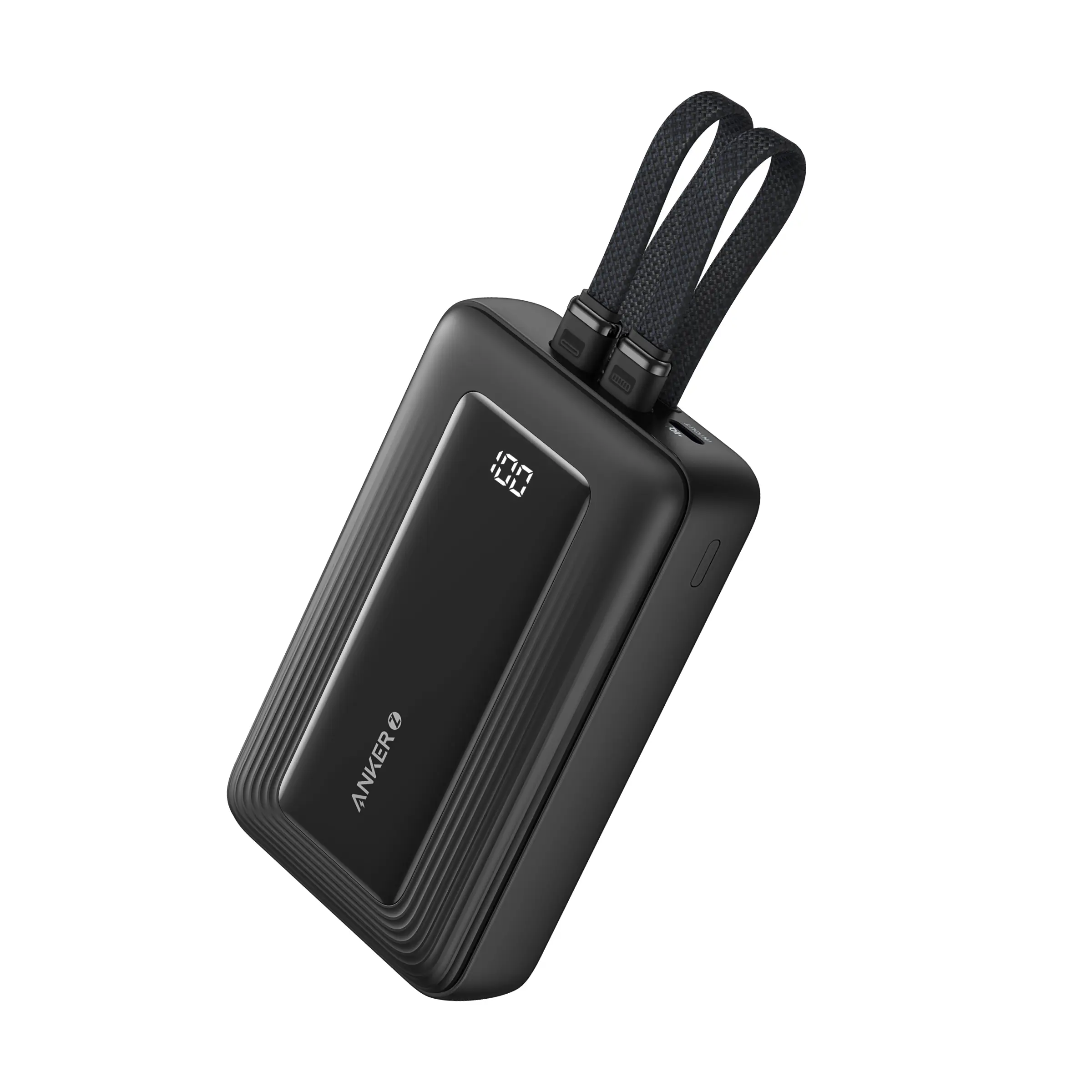Anker Zolo Power Bank 20000mAh 30W with Built-in USB-C and Lightning Cables A1681